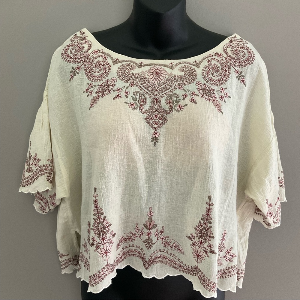 Free People cropped blouse - Picture 8 of 9
